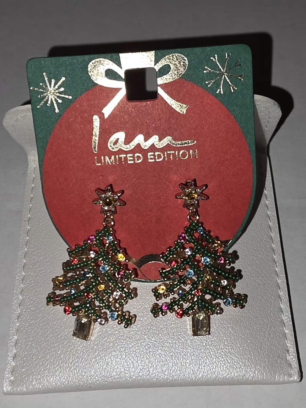 Limited Edition Multicolor Christmas Tree Drop Earrings